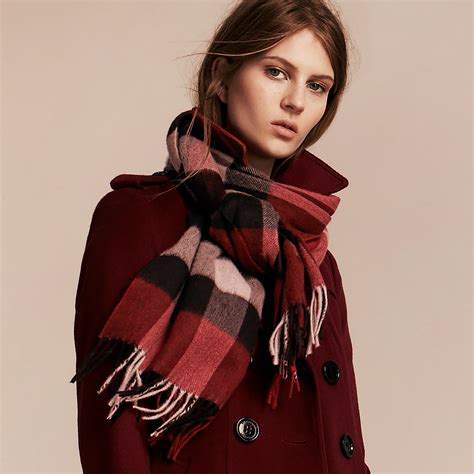 burberry classic cashmere scarf in blush|authentic burberry cashmere scarf.